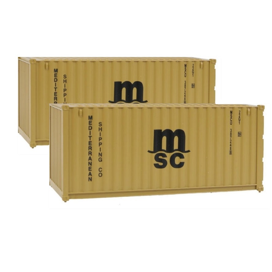 Walthers MSC Container Pair